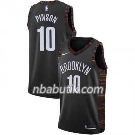 NBA Mænd Trøje Brooklyn Nets Theo Pinson 10 2018-19 Nike City Edition Sort Swingman NBA Mænd Trøje Brooklyn Nets Theo Pinson 10 2018-19 Nike City Edition Sort Swingman